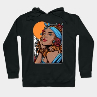 Black Woman Portrait Art Hoodie